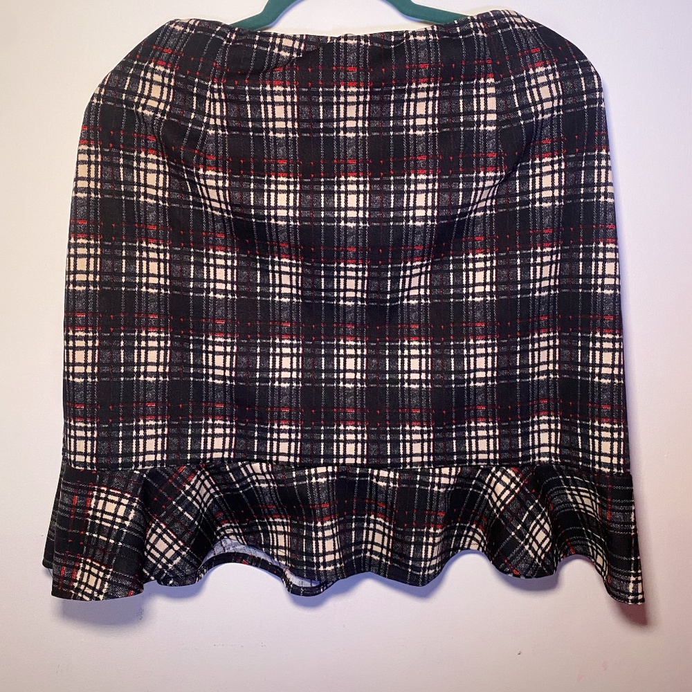 90's Plaid Skirt, Dark Academia Skirt, School Girl, Preppy M